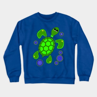 Aboriginal Art - The Turtle Crewneck Sweatshirt